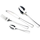 Stainless Steel Cutlery Set in Black Rainbow Rose Gold for Western Dining by Axyaa