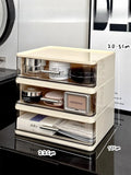 Axyaa Makeup Storage Box with Transparent Drawers for Cosmetics Organization