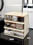 Axyaa Makeup Storage Box with Transparent Drawers for Cosmetics Organization