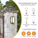 Axyaa Outdoor Wall Sconce E27 Waterproof Aluminum Exterior Wall Light