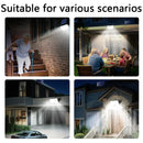 Axyaa Solar Motion Sensor Light: Super Bright 238 LEDs, Waterproof Garden Wall Street Lamp