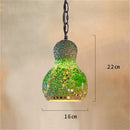 Axyaa Turkish Mosaic Art Deco Stained Glass Chandelier for Home Decor