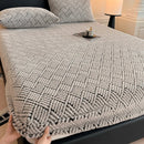 Axyaa Coral Fleece Mattress Cover - Soft & Warm, All Around Elastic Band