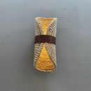 Axyaa Rattan Wall Lamp: Japanese Retro Hand-Woven Shade for Bedroom & Living Room