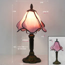 Stained Glass Red Rose Table Lamp 8" - Axyaa Brand