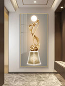 Axyaa Abstract Light Luxury Mural Lamp Decoration - Modern Simplicity Hanging Painting