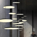 Axyaa Nordic LED Chandelier Macaron Saucer Bar Pendant Light for Living Bedroom