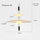 Axyaa LED UFO Chandelier Saucer Pendant Light for Home Decor