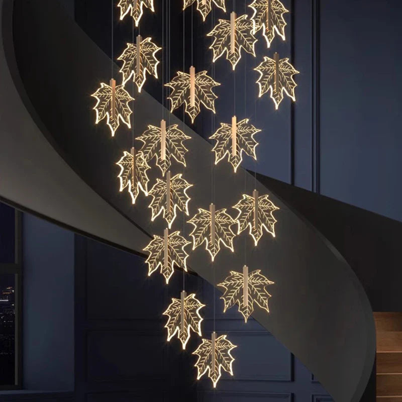 Axyaa Nordic Stair Chandelier Living Room Dining Room Ceiling Pendant Lights