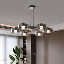 Axyaa Modern LED Chandelier Ceiling Lamp for Stylish Living Room Lighting