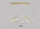 Axyaa Golden Vintage LED Pendant Light Chandeliers