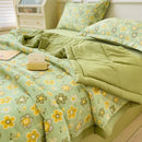 Axyaa Double-sided Cool Feeling Ice Silk Queen Quilt, Summer Comforter