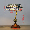 Axyaa Tiffany Glass Table Lamp - LED Modern Creative Color Desk Light