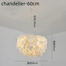 Axyaa Feather Round LED Chandelier for Modern Living Spaces