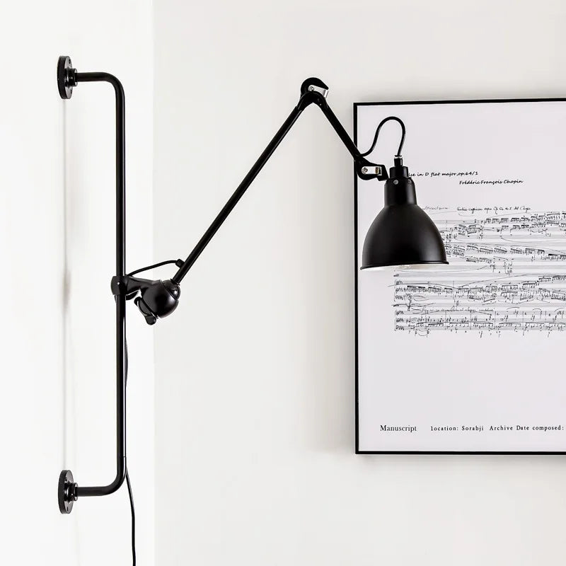 Axyaa Rotatable Wall Lamp for Bedroom Reading Parlor Sconce - Black/Yellow/Orange