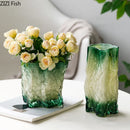 Gradient Glass Vase Hydroponic Flower Pot by Axyaa