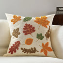 Axyaa Halloween Maple Pumpkin Thanksgiving Cushion Cover Set