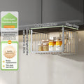 Stainless Steel Retractable Hanging Basket Storage Cabinet Shelf for Axyaa Kitchen