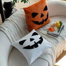 Axyaa Halloween Cartoon Embroidery Cushion Cover for Home Sofa Decor, 45x45 Square Pillowcase