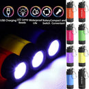 Axya Mini LED Self-defense Keychain Flashlight Rechargeable Pocket Emergency Light