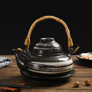 Axyaa Ceramic Teapot: Retro Style, Ideal for Seafood Soup, Creatively Designed.