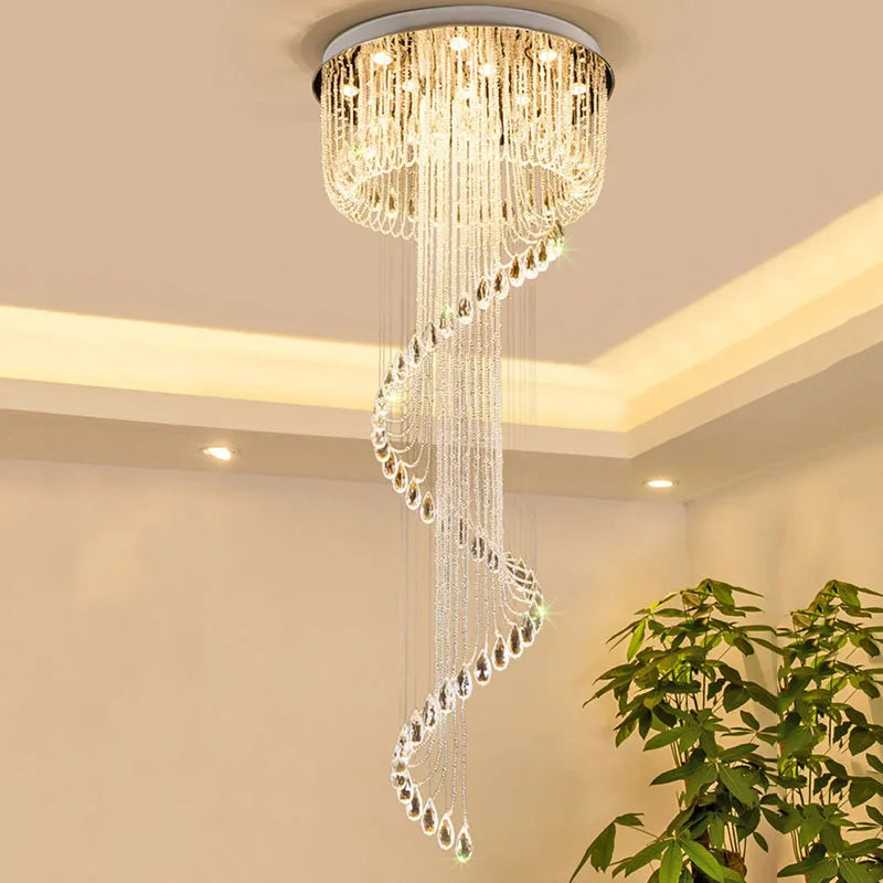 Luxury Crystal Chandelier LED Light for Living Room from Axyaa