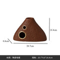 Axyaa Mountain Ceramic Vase Small Mouth Decorative Flower Arrangement Hydroponic Vase