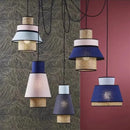 Axyaa Rattan Art Pendant Light: Creative Handwoven Colorful Chandelier for Kitchen and Living Room