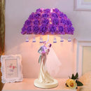 Axyaa Rose Table Lamp for Wedding Decor and Bedside Lighting