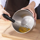 Axyaa Stainless Steel Egg Beater Basin with Lid - Food Storage Container