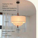Axyaa Nordic Fabric Chandelier Pendant Light for Home Indoor Lighting