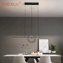 Axyaa Modern LED Ceiling Chandelier for Dining Kitchen Minimalist Home Decor Lighting