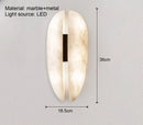 Axyaa Natural Marble Wall Sconce Decor Snowflake Art Indoor Lighting Hotel Villa
