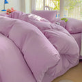 Axyaa Pink Bedding Sets 4pcs with Sheet Duvet Cover Pillowcases Twin Size