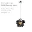 Axyaa Grey Glass Bubble Chandelier Pendant Light