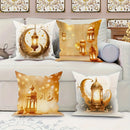 Axyaa Ramadan Crescent Moon Fasting Lamp Pillowcase - Living Room Decor