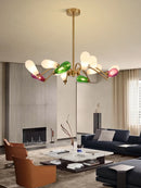 Axyaa Glass Teardrop Chandelier Modern Artistic Designer Pendant Light
