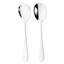 Axyaa Stainless Steel Salad Spoon Fork Set Unique Flatware Cutlery Dining Utensils