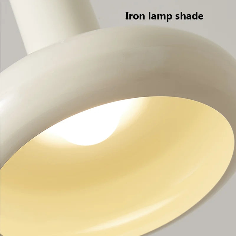 Axyaa Retro White Pendant Chandelier for Dining Room and Bedroom