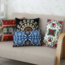 Axyaa Ethnic Floral Embroidered Canvas Cotton Pillow Cover 30x50cm