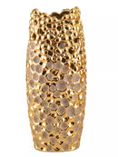 Gold Ceramic Vase Axyaa Porcelain Floral Home Decor Wedding Display