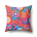 Abstract Geometric Bohemian Pillowcase in Colorful Exotic Style by Axyaa