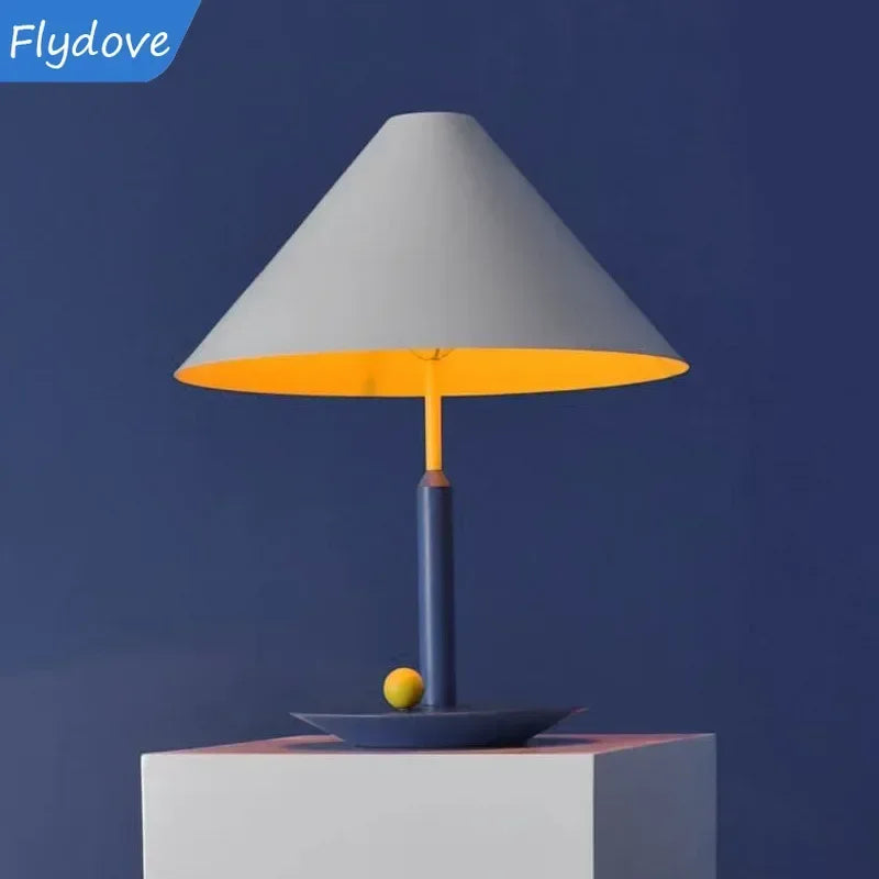 Axyaa Nordic Metal Desk Lamp with E27 Led Bulb