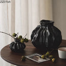Axyaa Retro Ceramic Vase: Aesthetic Desk Flower Pot Decoration for Room Décor