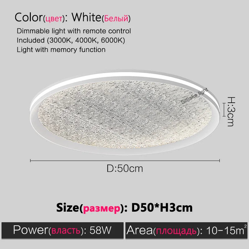 Axyaa Star LED Ceiling Light Bedroom Lamp Luxe Aluminum Modern Minimalist