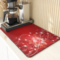 Axyaa Christmas Style Sink Mat, Coasters & Dining Table Accessories, English Letters Design