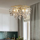 Axyaa Crystal Chandelier Pendant Light for Living & Dining Room Luxe Décor