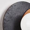 Axyaa Black Travertine LED Wall Lights - Mid Century Modern Living Room Stair Fixtures