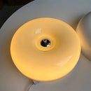 Axyaa Cream White Glass LED Ceiling Lamp - Nordic Style Home Decor