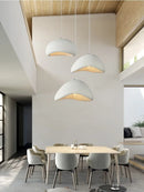 Axyaa Nordic White Pendant Chandelier for Living Room Bedroom Dining Kitchen Island